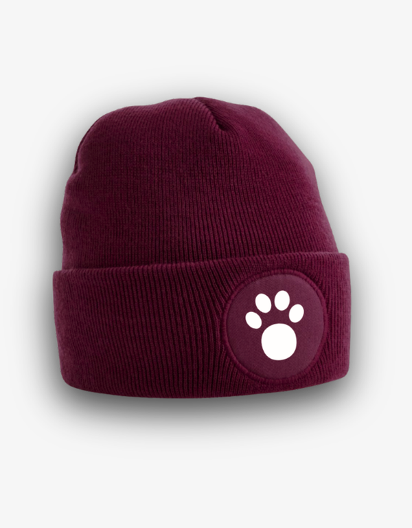 Dog Paw Print Beanie Hat