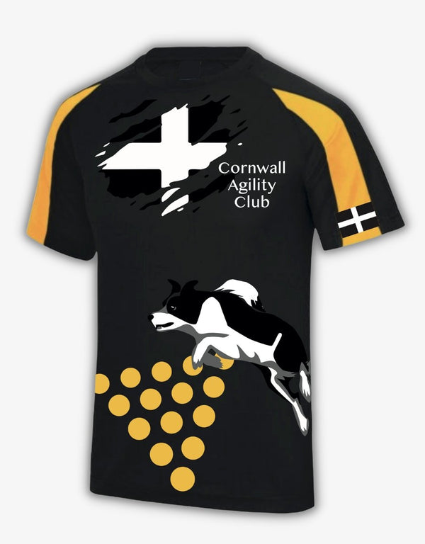 Cornwall Agility Club T shirt - Pooch-T-S-CAC-3896-S
