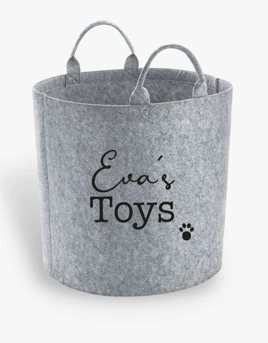 Personalised Dog Toy Storage Basket with Free UK Delivery from Pooch