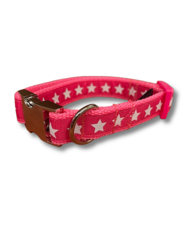 Pink Star Dog Collar