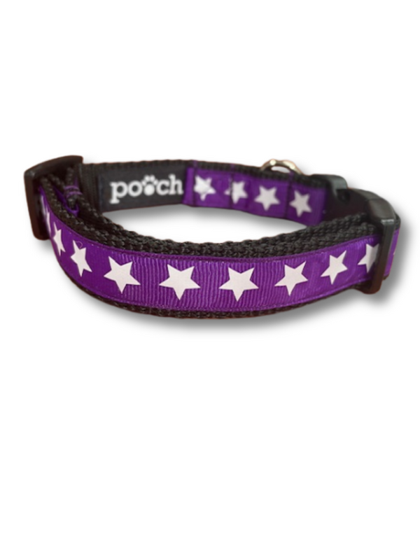 Purple Star Dog Collar