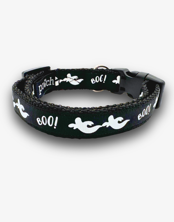 Boo Halloween Dog Collar