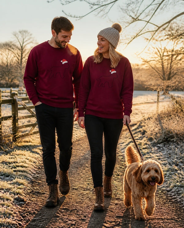 Dog Breed Outline Christmas Jumper