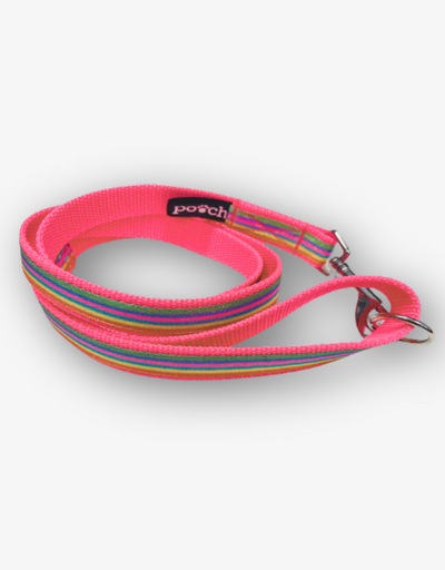 Rainbow Pink Dog Lead