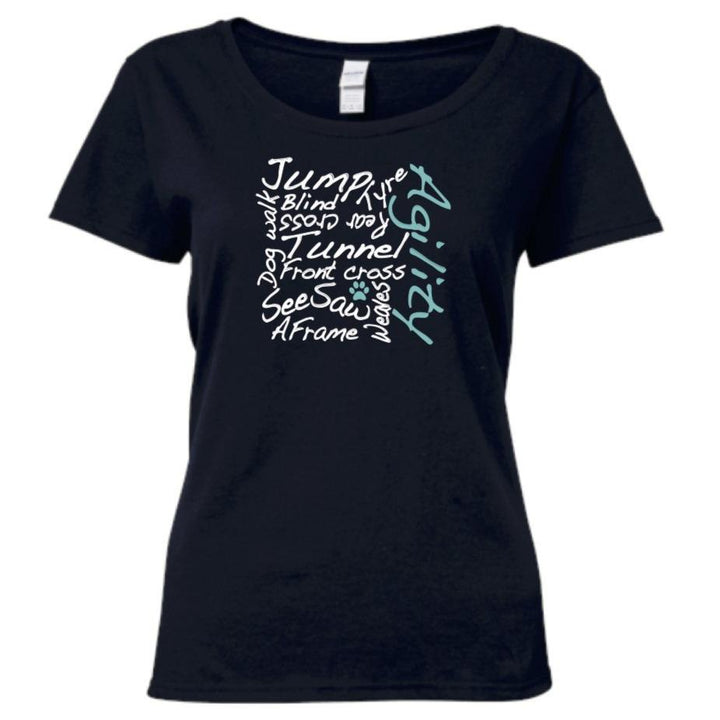 Agility Words Women's T-shirt - Pooch-