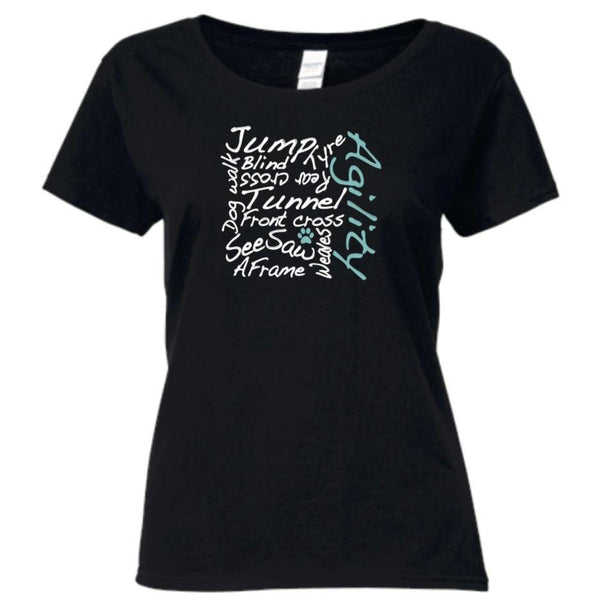 Agility Words Women's T-shirt - Pooch-