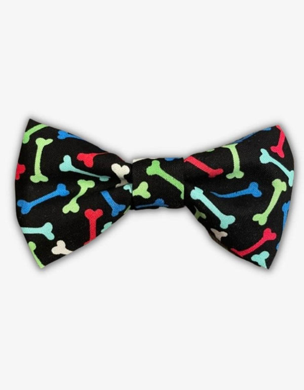 Black Bone Dog Bow Tie - Pooch-