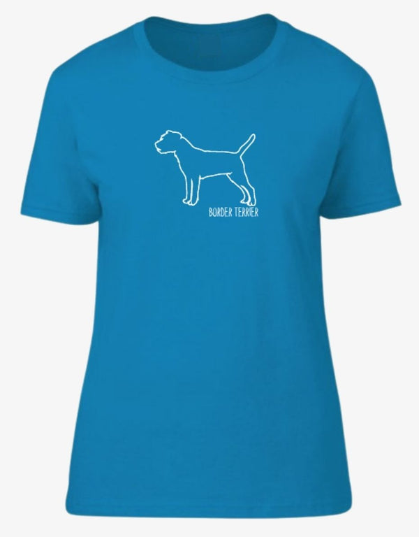 Border Terrier Outline Women's T-shirt - Pooch-