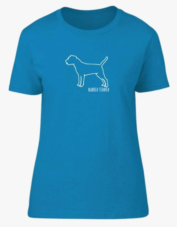 Border Terrier Outline Women's T-shirt - Pooch-