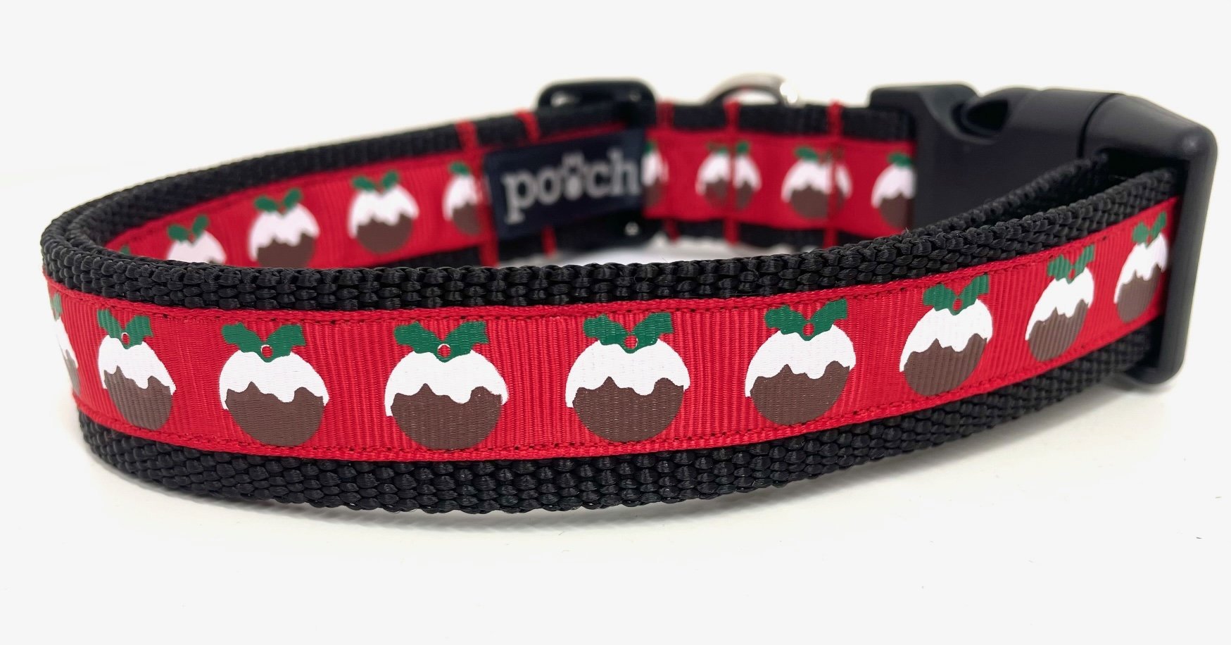 Christmas Pudding Dog Collar - Pooch-
