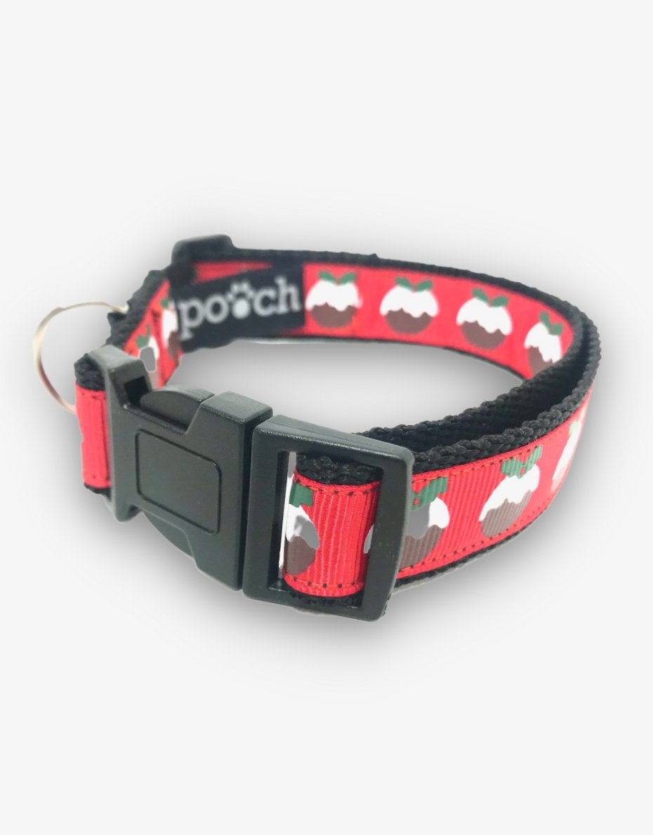Christmas Pudding Dog Collar - Pooch-