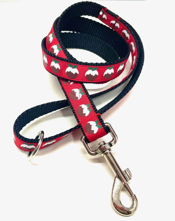 Christmas Pudding Dog Lead - Pooch-