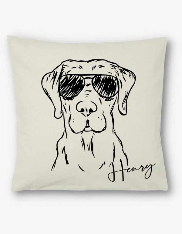 Cool Labrador Personalised Cushion Cover - Pooch-