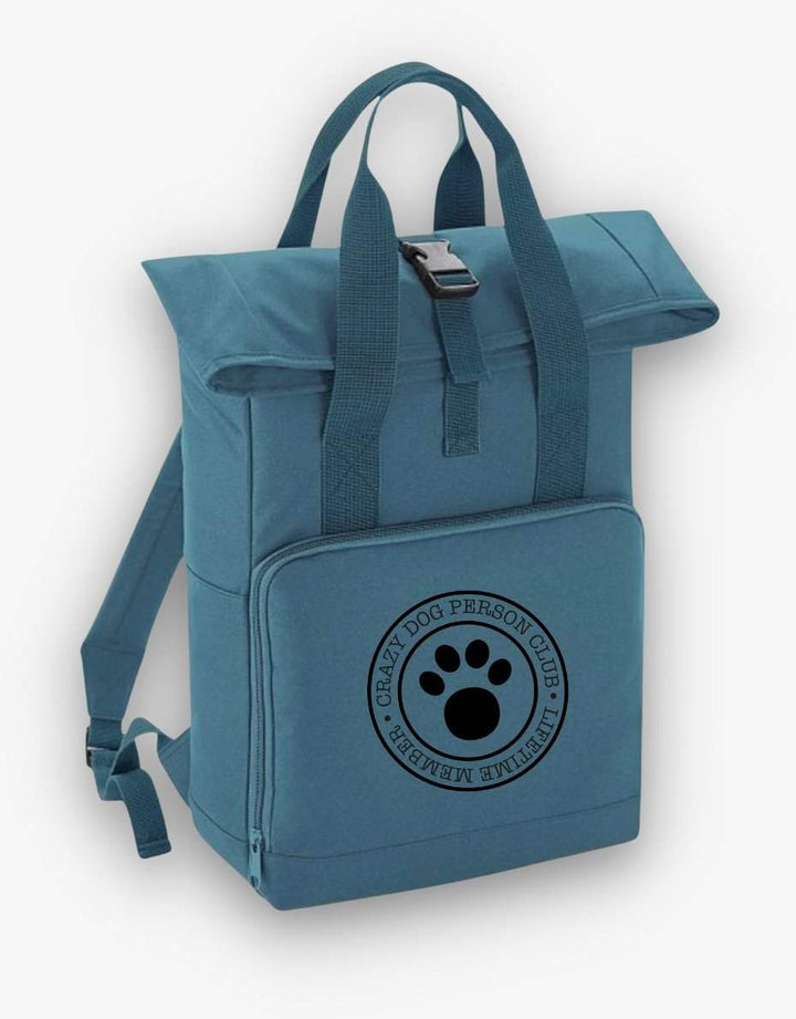 Crazy Dog Person Club Roll-Top Backpack - Pooch-