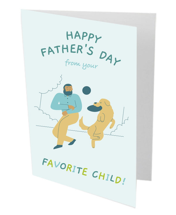 Father's Day Greetings Card - Pooch-