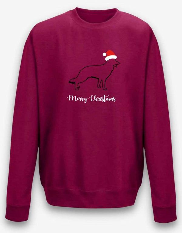 German Shepherd Outline Christmas Jumper - Pooch-