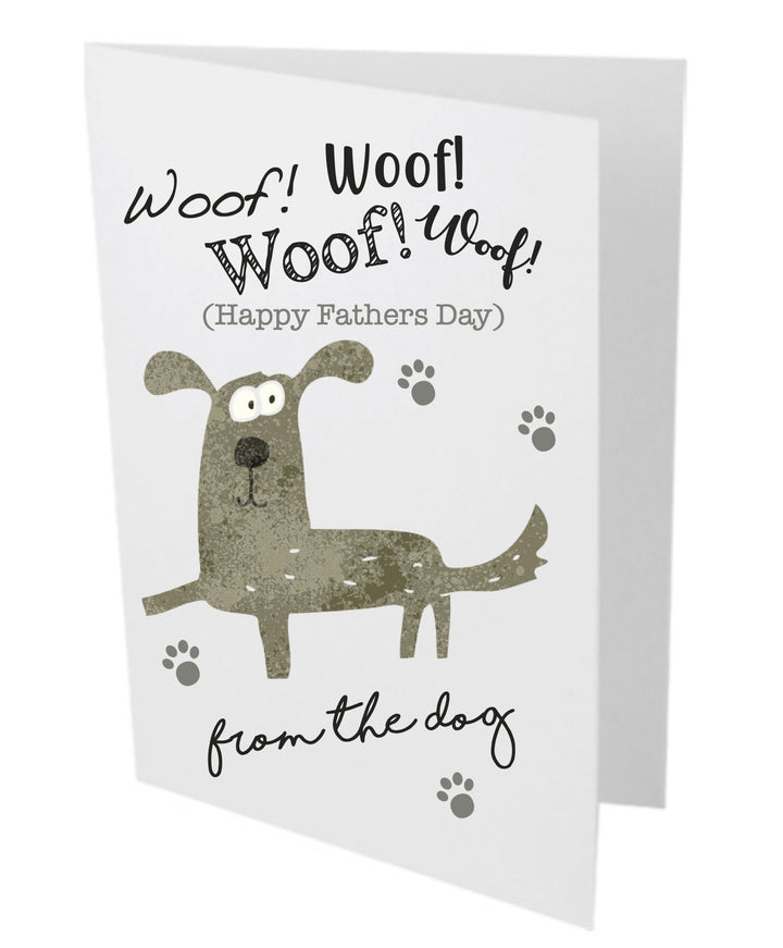 Happy Fathers Day From The Dog Greetings Card - Pooch-