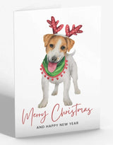 Jack Russell Christmas Greetings Card