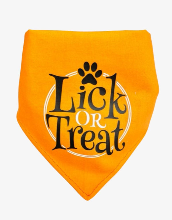 Lick or Treat Dog Bandana - Pooch-