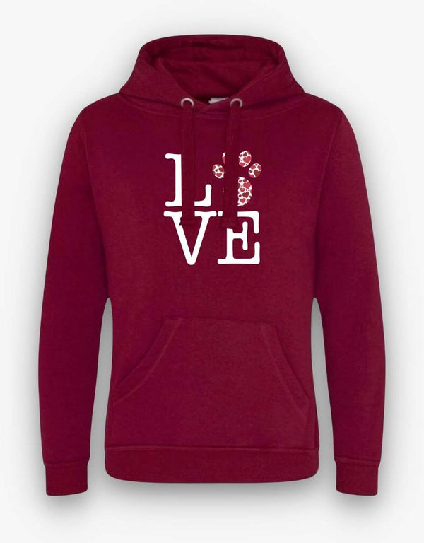 Love Paw Print Hoodie - Pooch-HOO-LPP-1702-SB