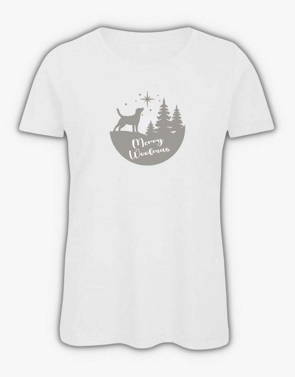 Merry Woofmas Labrador T-Shirt - Pooch-T-S-MWL-3911-S