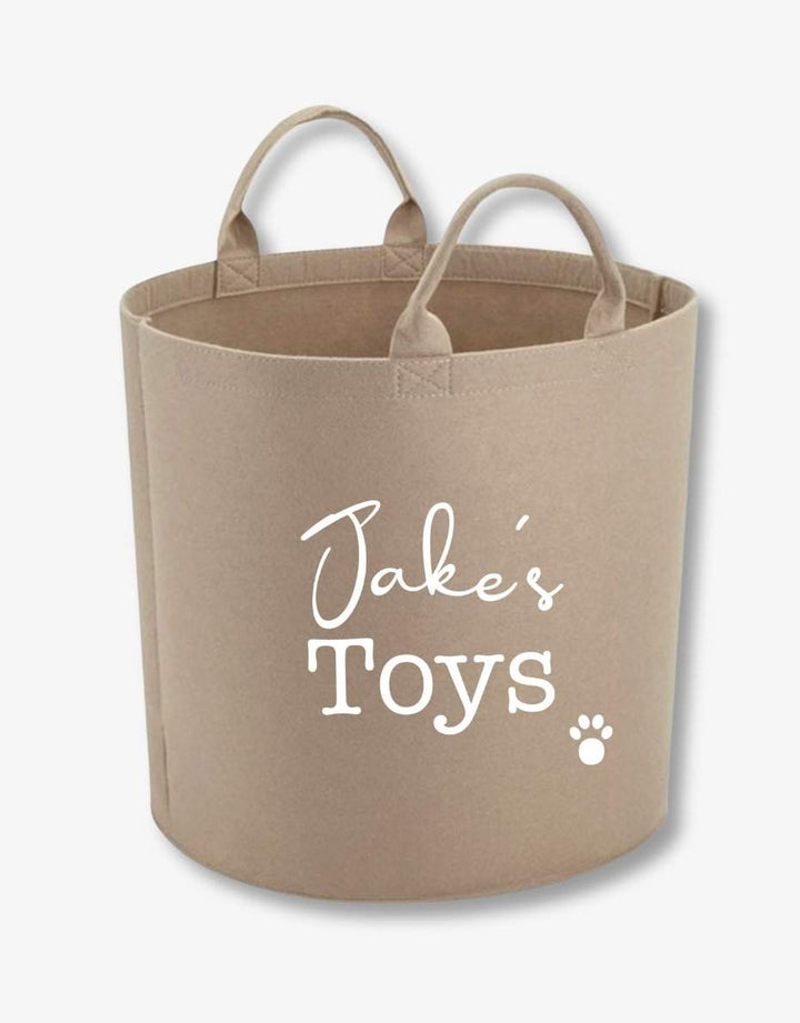 Personalised Dog Toy Storage Basket - Pooch-