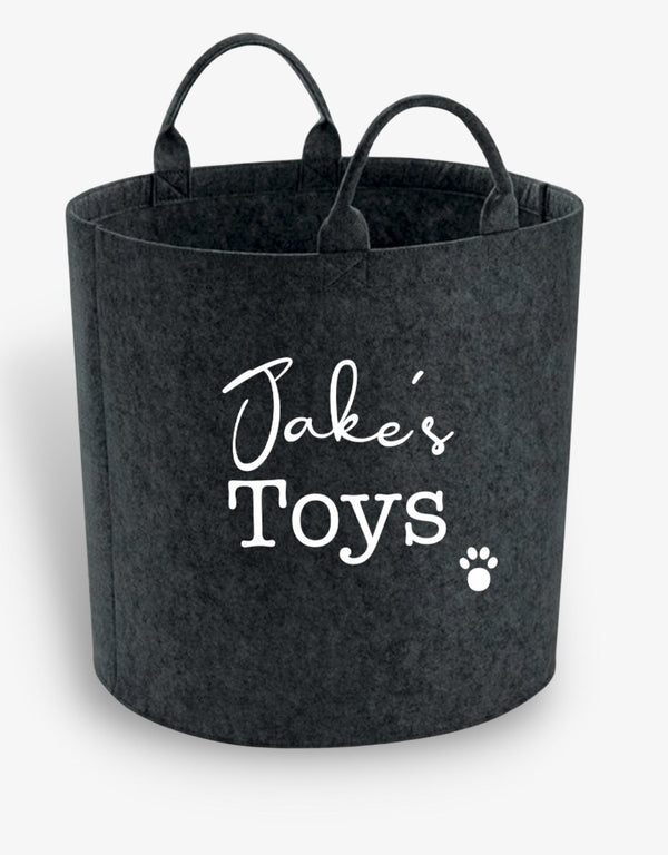 Personalised Dog Toy Storage Basket