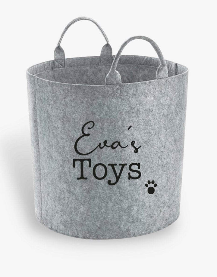 Personalised Dog Toy Storage Basket - Pooch-TOY-PDT-1824-SLG
