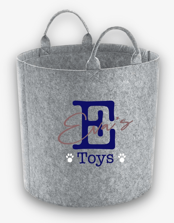 Personalised Pet Toy Storage Basket - Pooch-TOY-PPT-2025-SLG