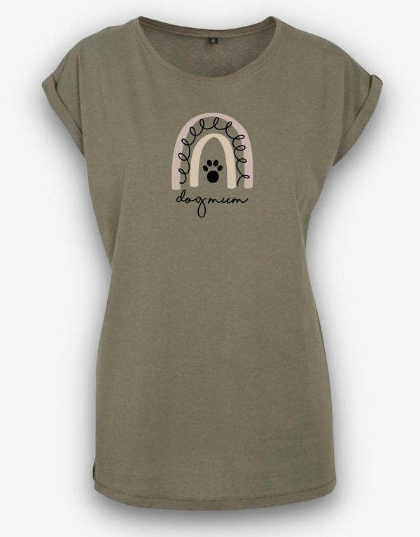 Rainbow Dog Mum T-Shirt - Pooch-RDM-3725-OS