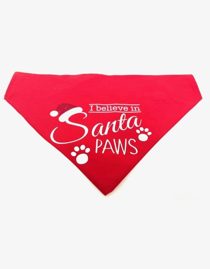 Santa Paws Christmas Dog Bandana - Pooch-