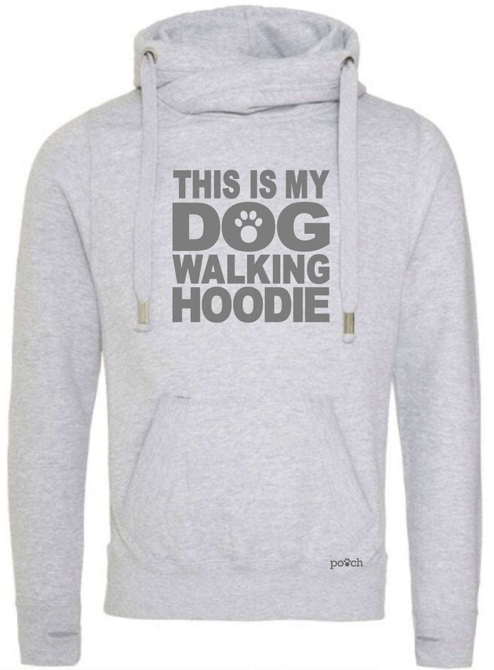 This Is My Dog Walking Cross Neck Hoodie - Pooch-