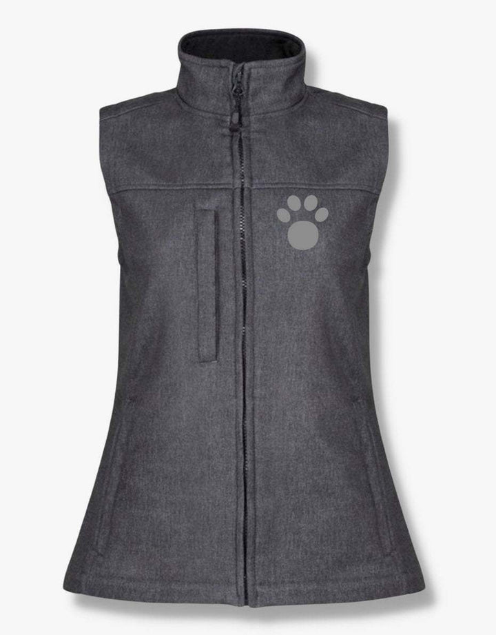 Women's Regatta Flux Soft shell Body Warmer with Paw print - Pooch-BOD-B-4004-SG1